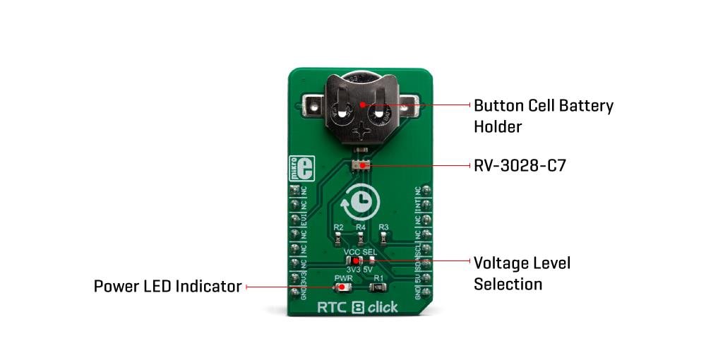 Mikroe MIKROE-3456 RTC 8 Click